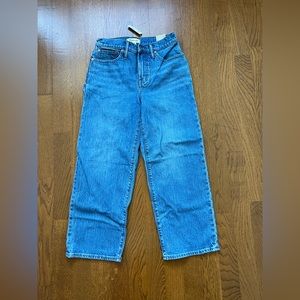 NWT Madewell Petite Perfect Vintage Wide-Leg Crop Jean - 26P